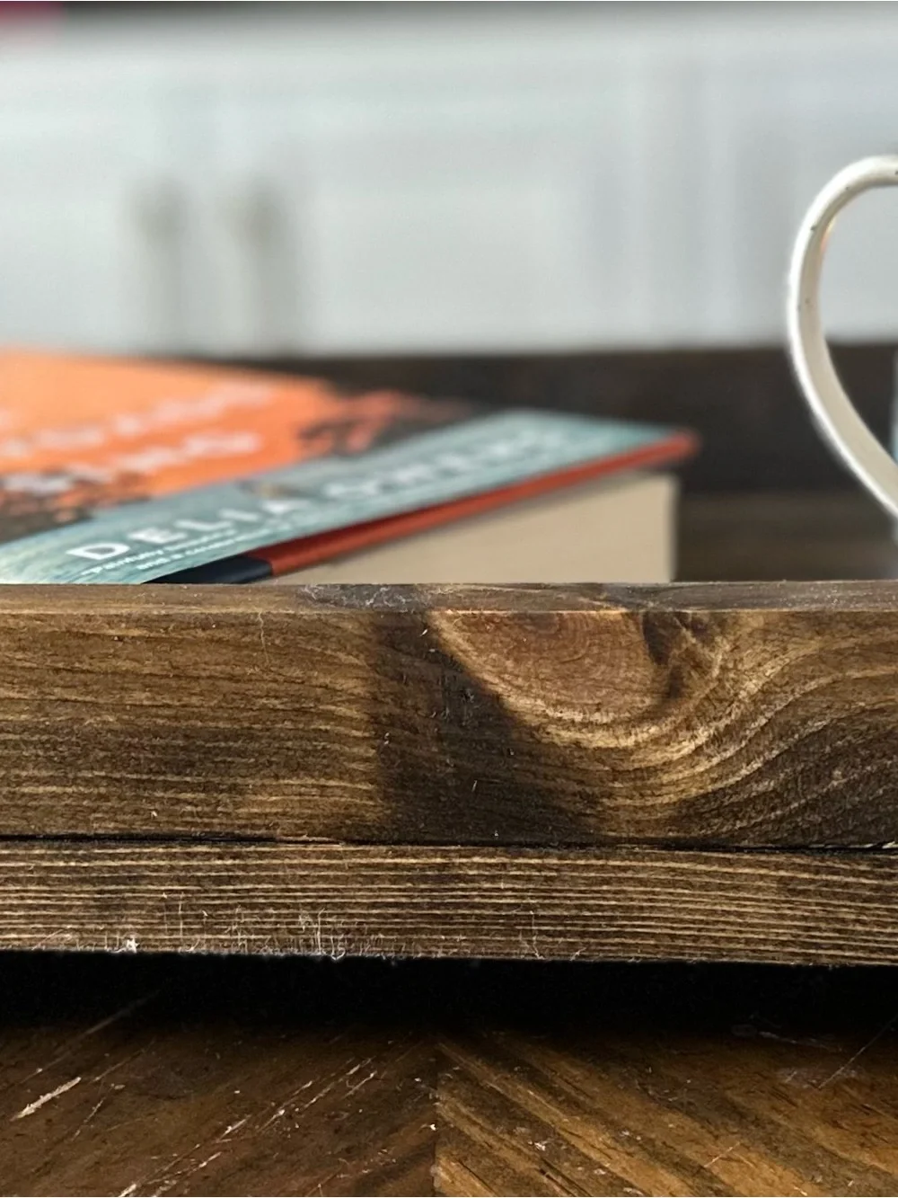 Wet Dog Workshop Handmade Rustic Wood Coffee Table Tray